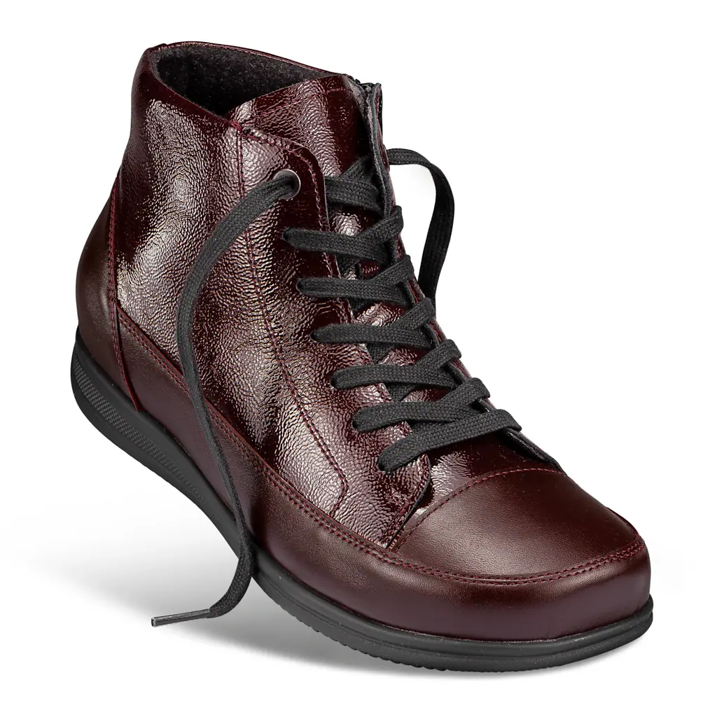 DAMEN - Stiefelette BARBARA aubergine