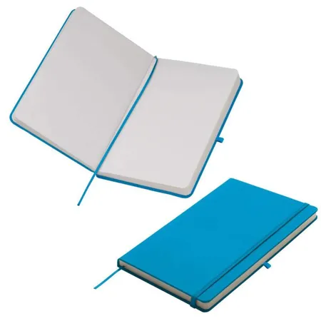Easy Gifts Notizbuch im samtweichen PU Hardcover mit 160 blanko Seiten, DIN A5, türkis