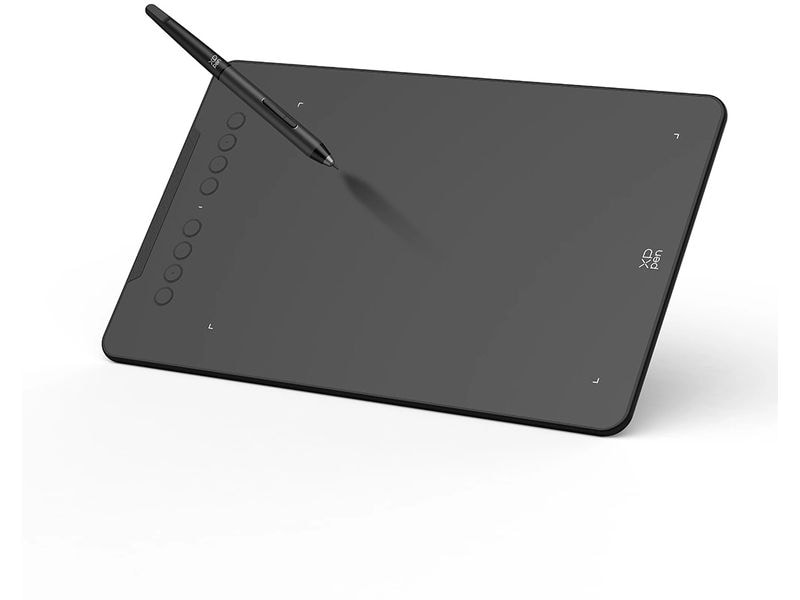 XP-PEN Grafiktablet Deco 01 V3 Ein 254 x 152.4 mm Grafiktablett mit dynamischem 60-Grad-Neigungsbürsten-Effekt und höchster Bewegungsfreiheit