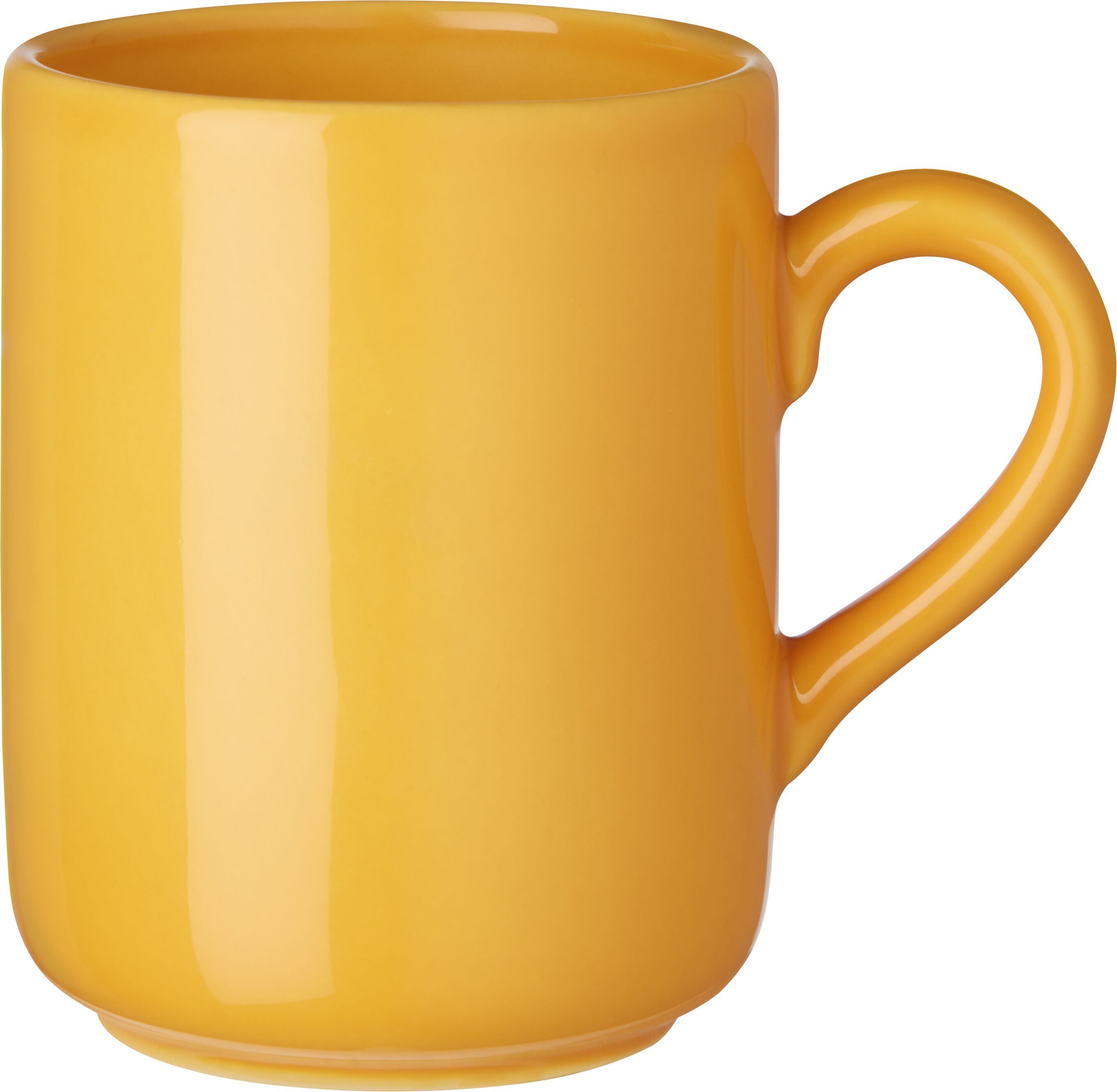 SE-ZIGERLI TASSE D9X11CM GELB - Gelb / B: 12.5 cm x T: 9.0 cm x H: 11.0 cm