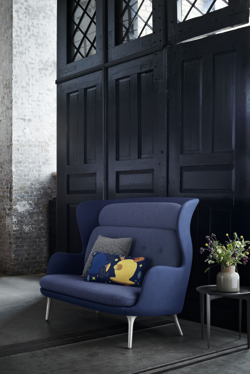 Fritz Hansen Ro JH110 bank 2-zits blauw