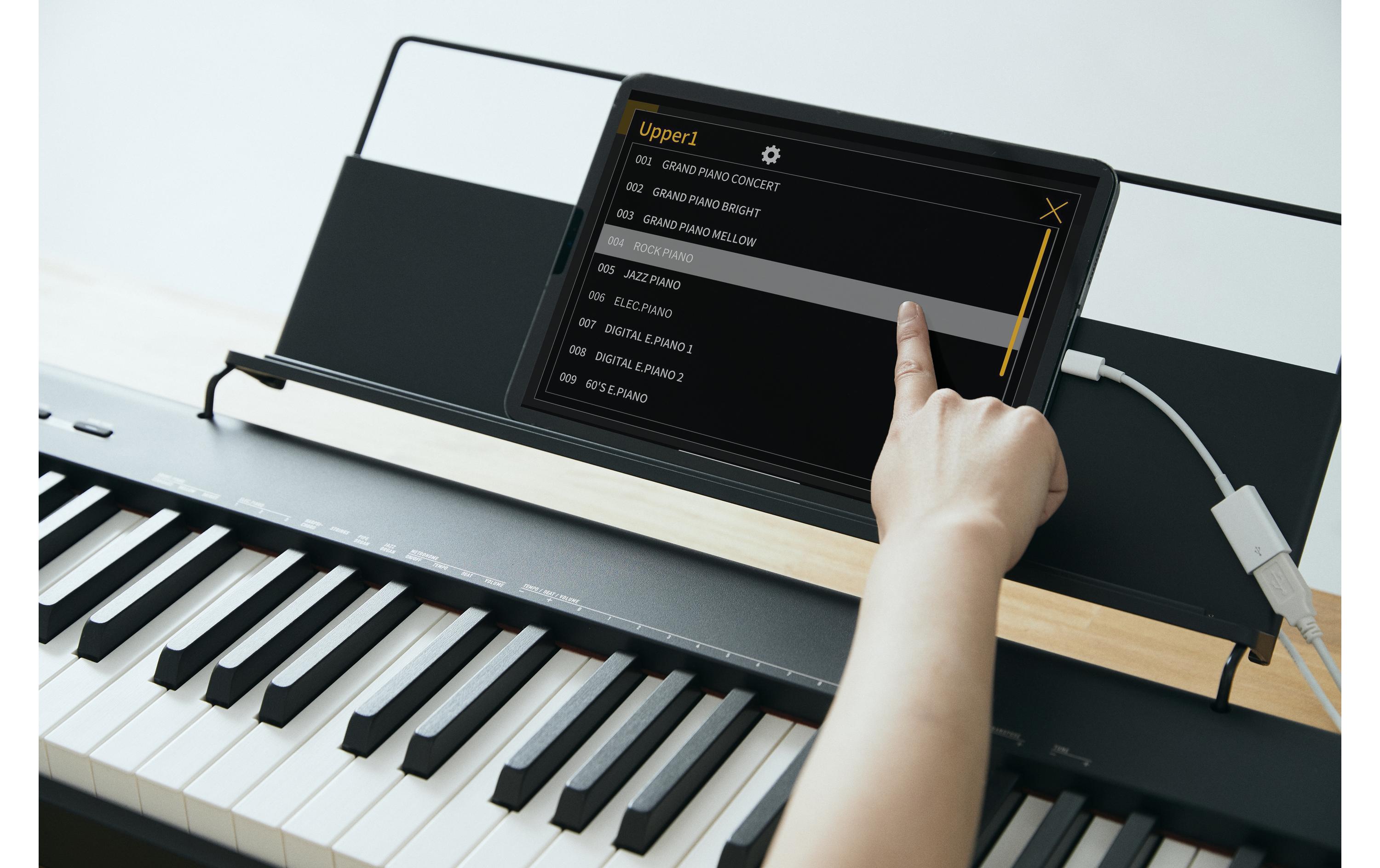 E-Piano CDP-S110BK Schwarz<br>Das Einsteigermodell der CDP-S Digitalpiano-Serie mit gewichtetem Scaled-Hammer-Action-Keyboard II mit 88 Tasten