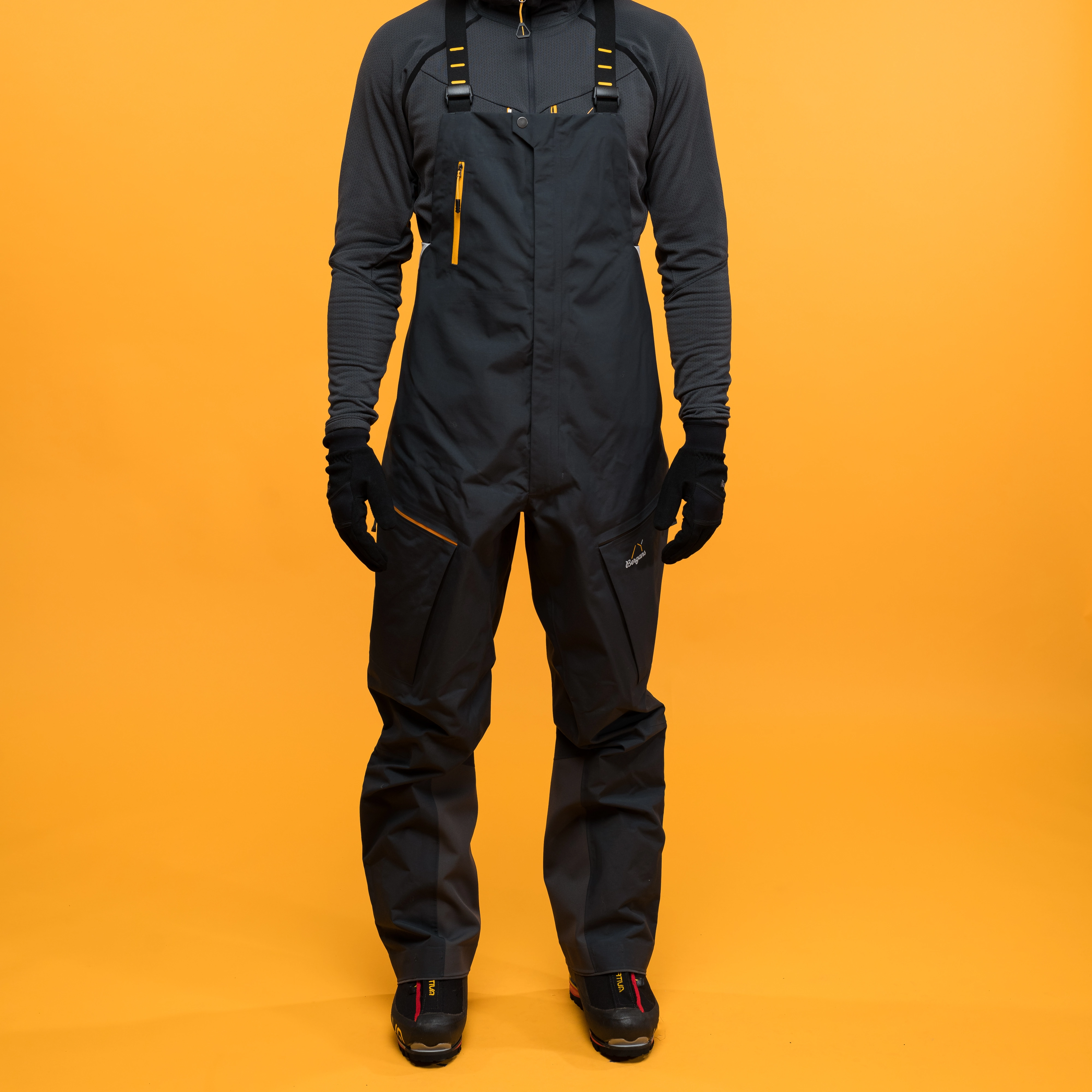 Y MountainLine Bold 3L Shell Bib Pants Men Dark Shadow Grey