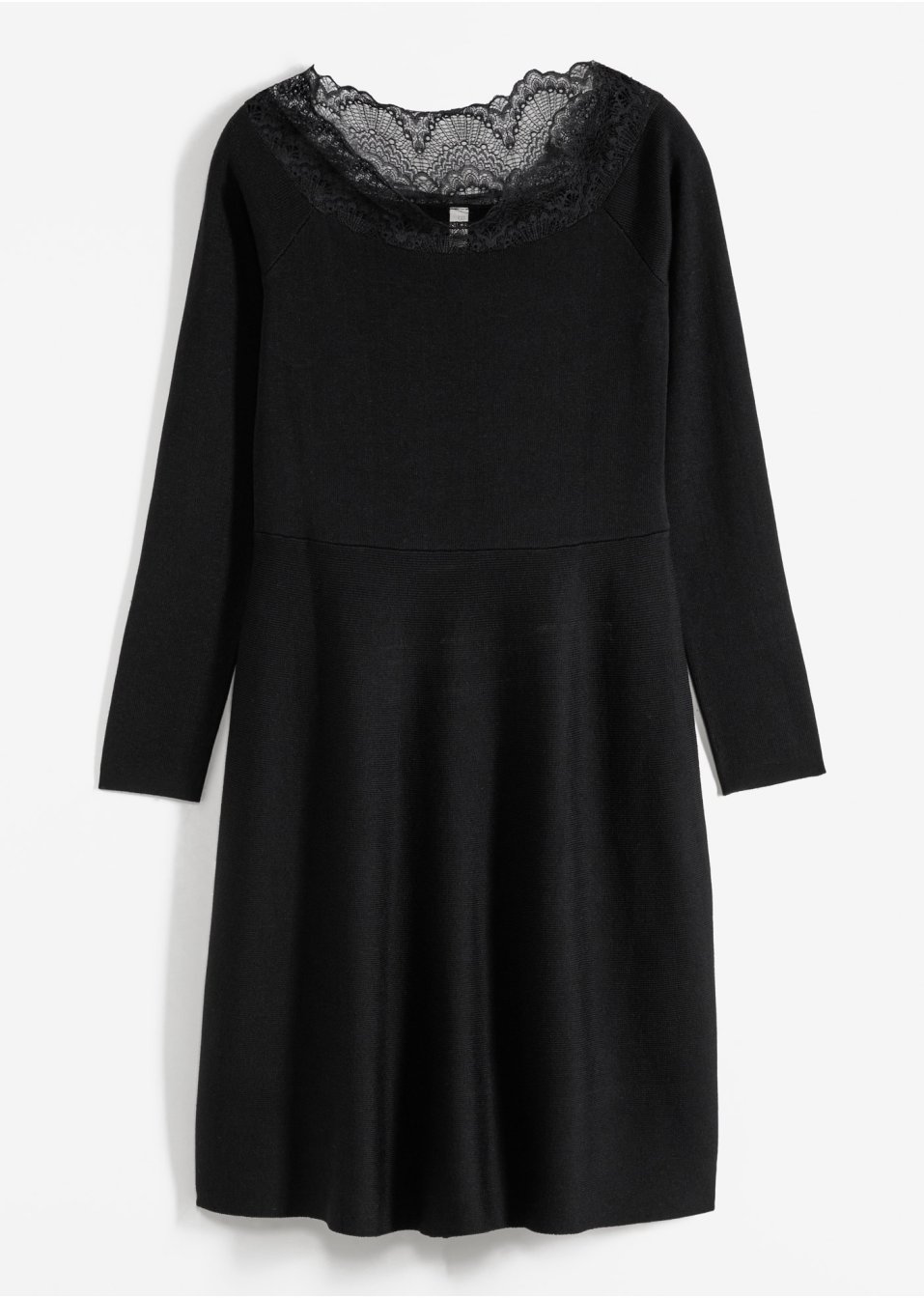 Robe en maille à dentelle
