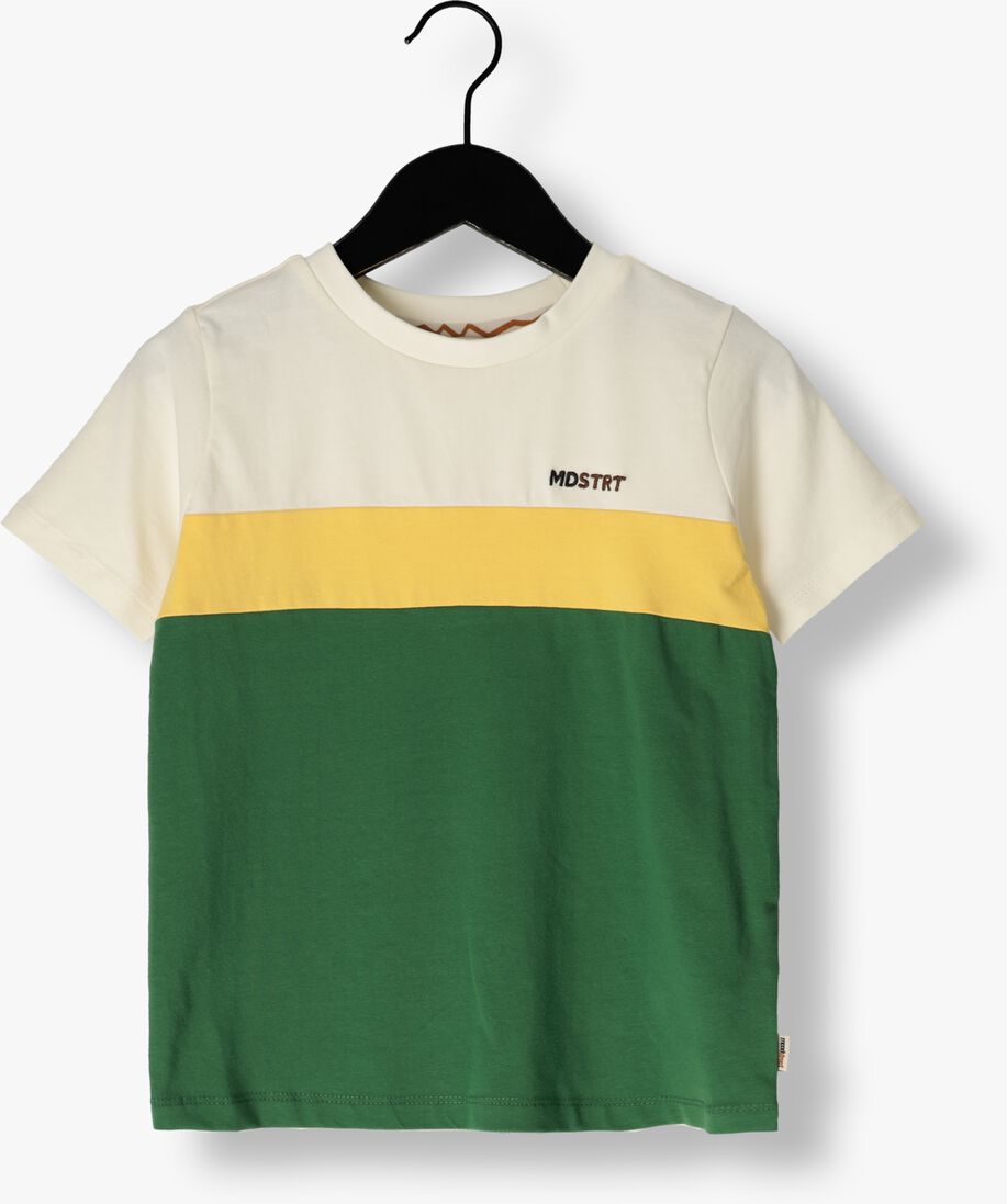 MOODSTREET groene moodstreet t-shirt t-shirt cut and sew
