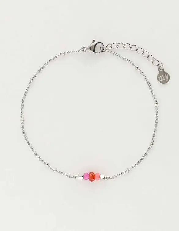 My Jewellery Armband met bolletjes en steentjes MJ10388
