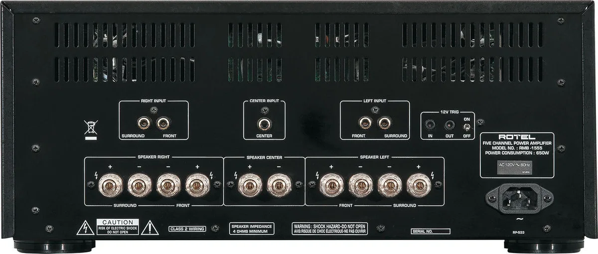Rotel RMB-1555 Noir Amplis de puissance
