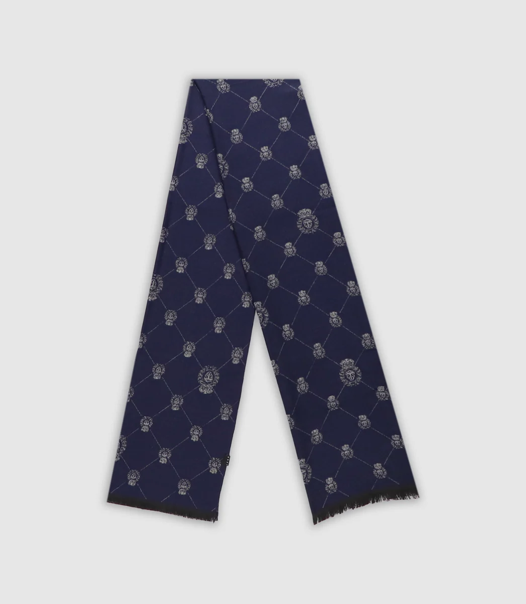Echarpe bicolore avec logo marine ATHENA