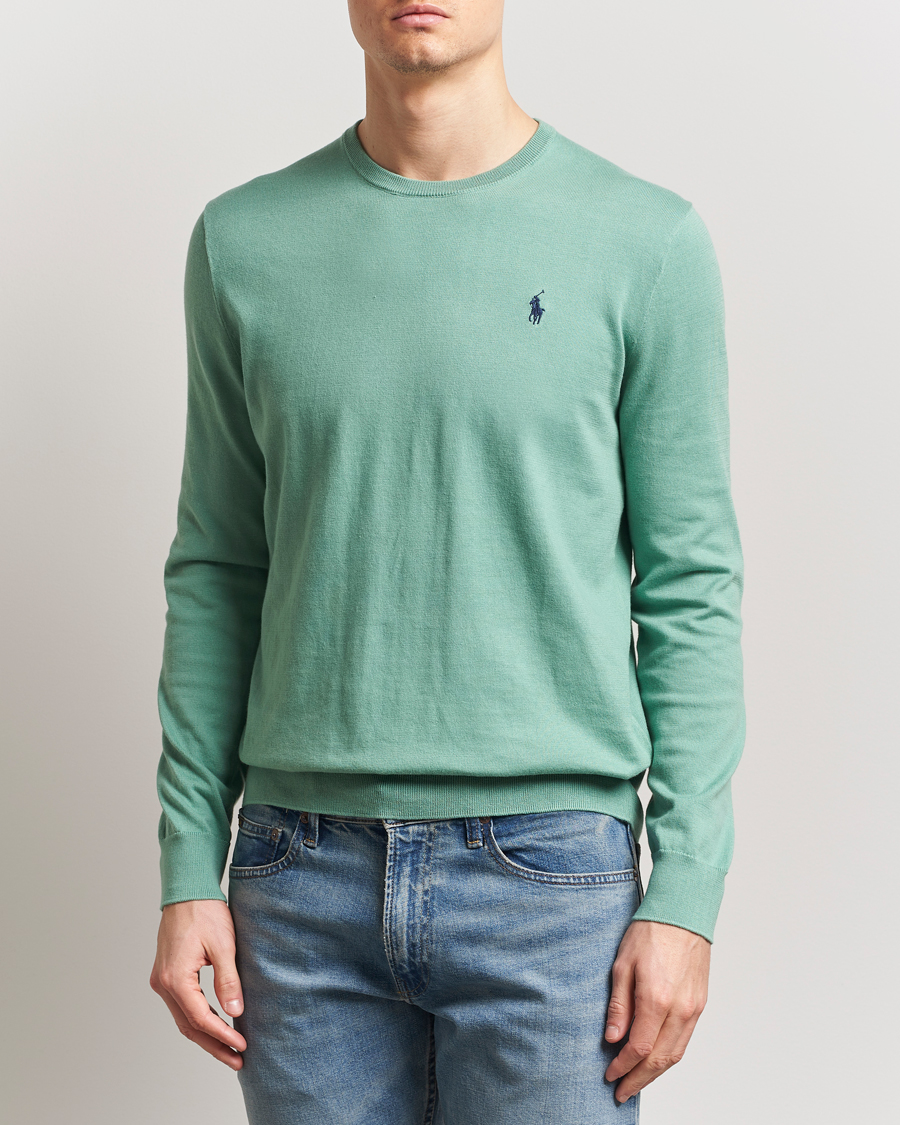 Polo Ralph Lauren Cotton Crew Neck Sweater Faded Mint
