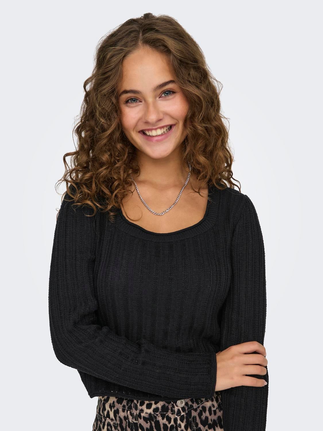 ONLCRILLA Strickpullover Black