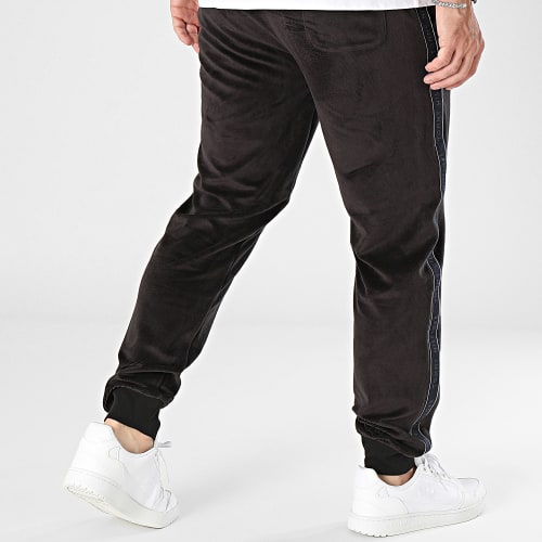 Pantalon Jogging Track Rib Velour 3014 Noir
