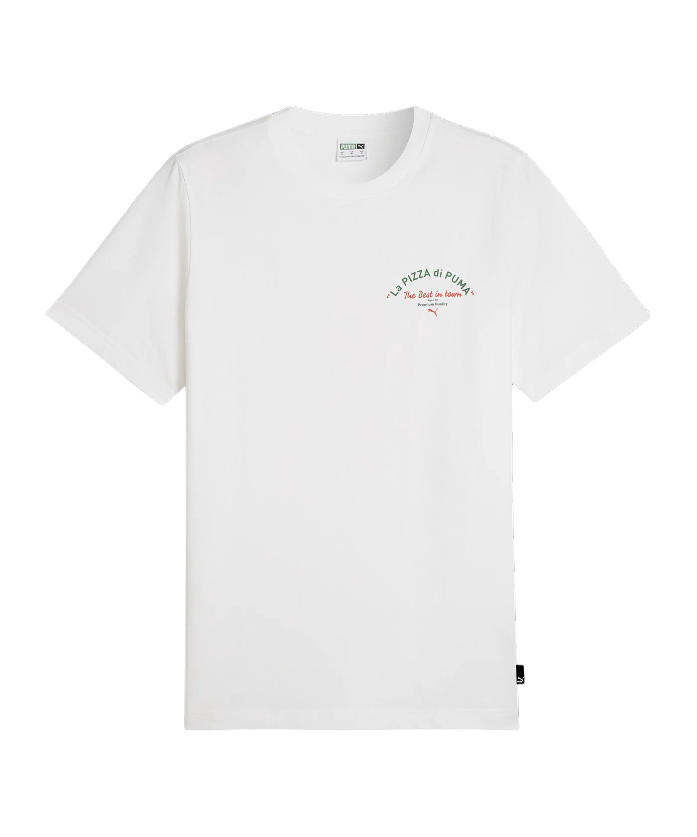PUMA Graphic Pizza T-Shirt Weiss F02