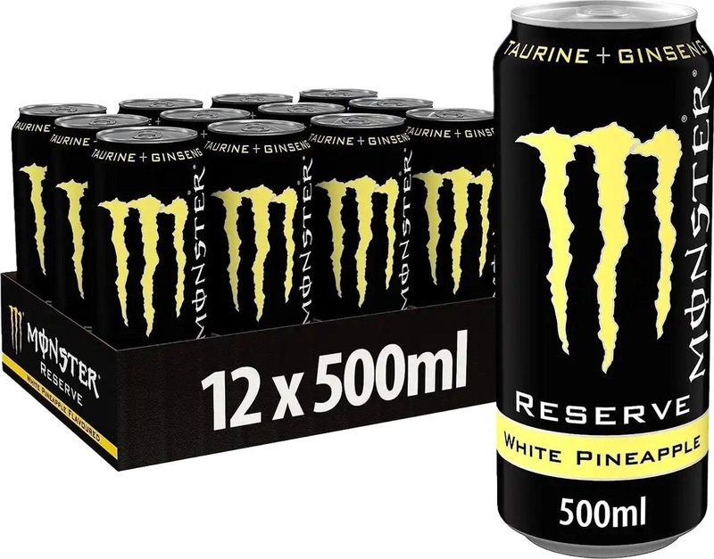 Monster - Reserve - Energy Drink - 12x 500ml - White Pineapple