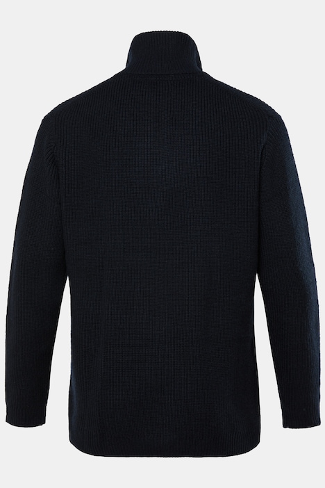 Troyer, Pullover, Patentstrick, Stehkragen, Zipper