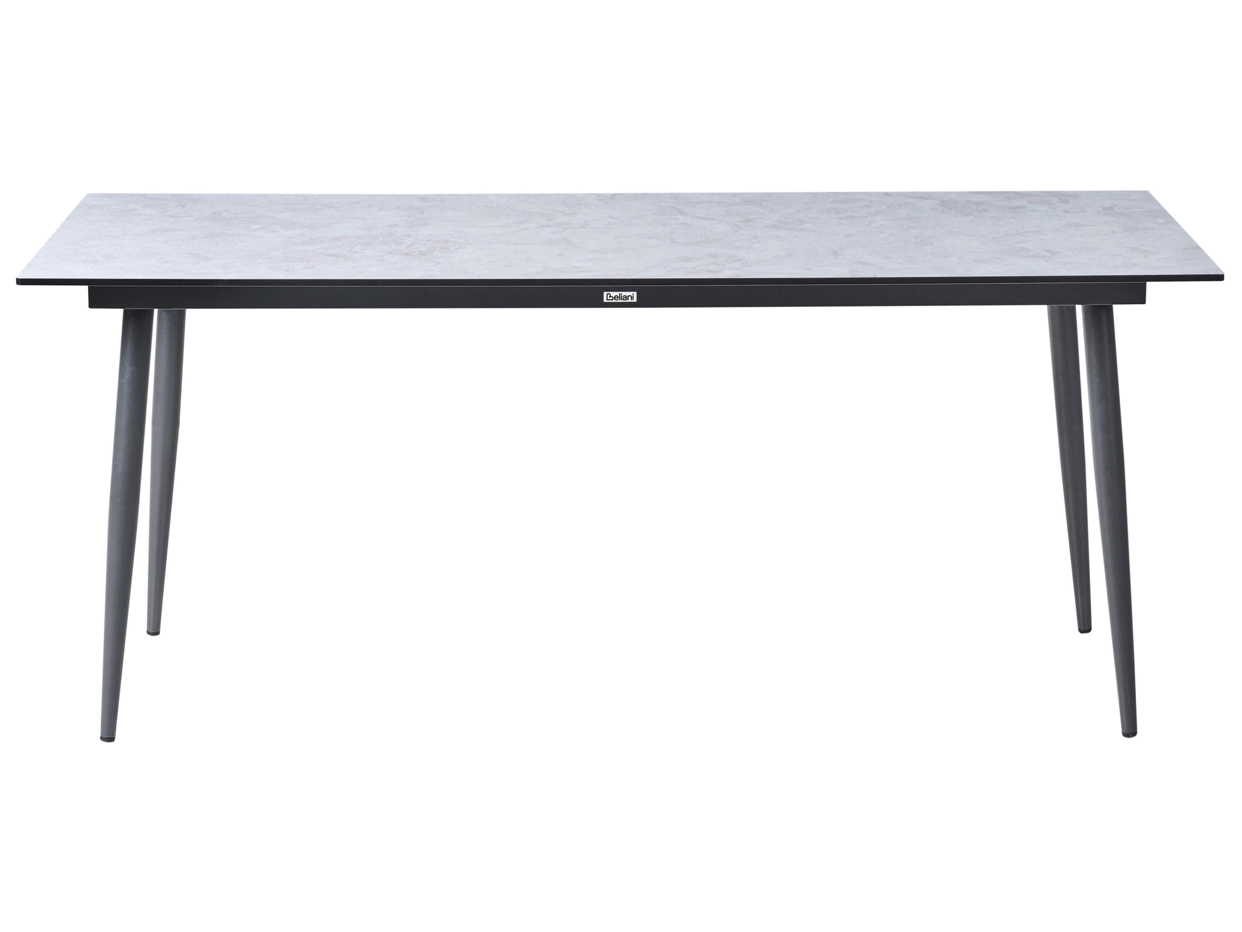 Tuin eettafel TOLENTINO 180 cm 90 cm Steeneffect Lichtgrijs