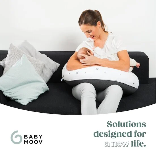 Coussin de maternité doomoo Buddy   Grey Stars        de               Babymoov
