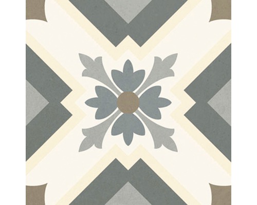 Porseleinen wand- en vloertegel Heritage tacogrijs in 76 verschillende designs 16,5 x 16,5 cm