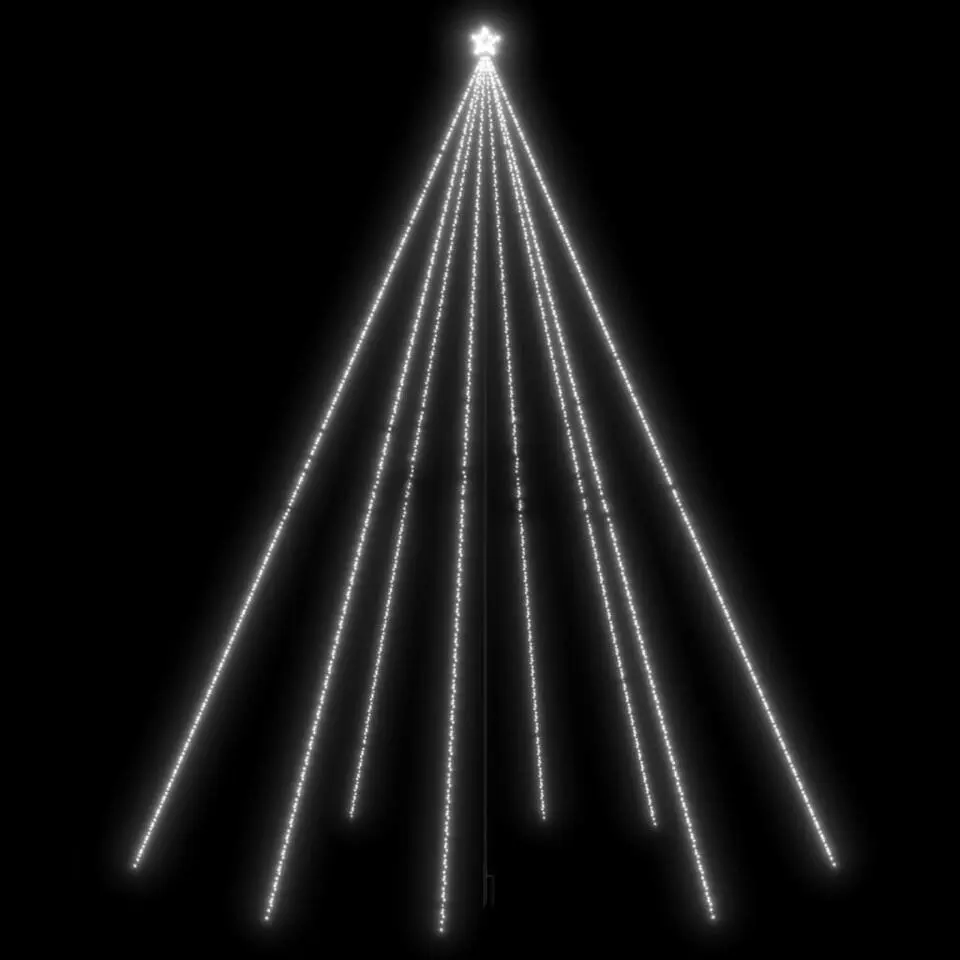 vidaXL - Led-kerstboom - Wit - 800 x 230 cm