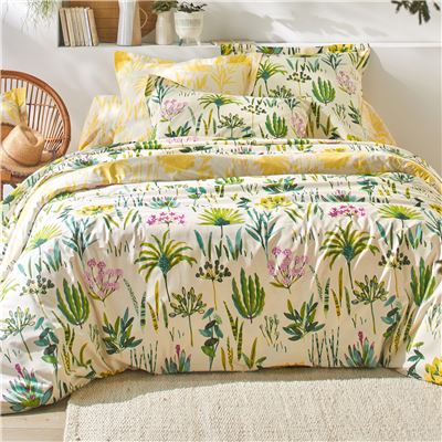 Linge de lit fleurs exotiques - BECQUET CRÉATION