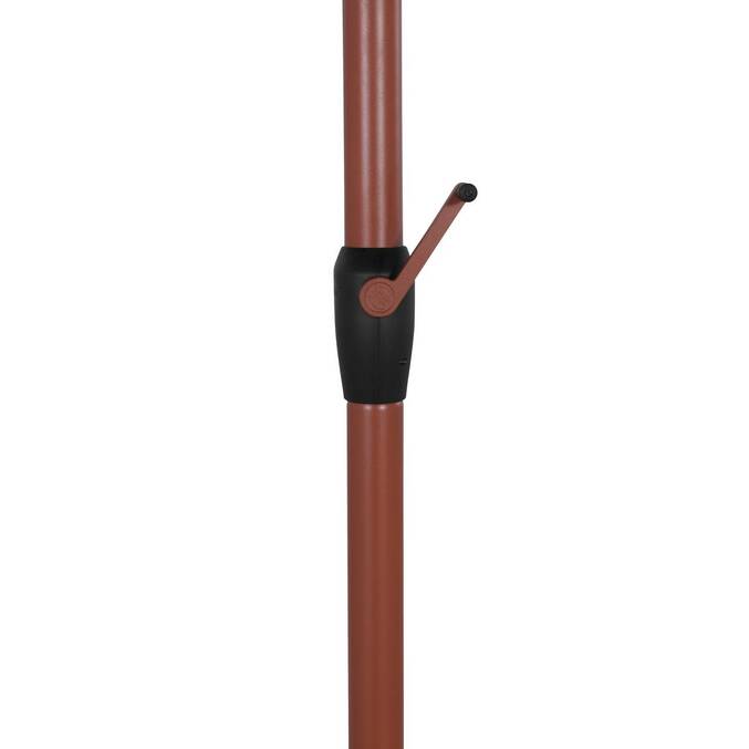 Parasol droit rectangulaire inclinable LOOMPA Acajou