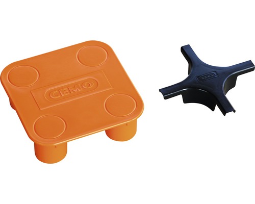 Toebehoren PE kruisverbinder CEMO 11,5 x 11,5 x 3,5 cm voor PE lekbak HD