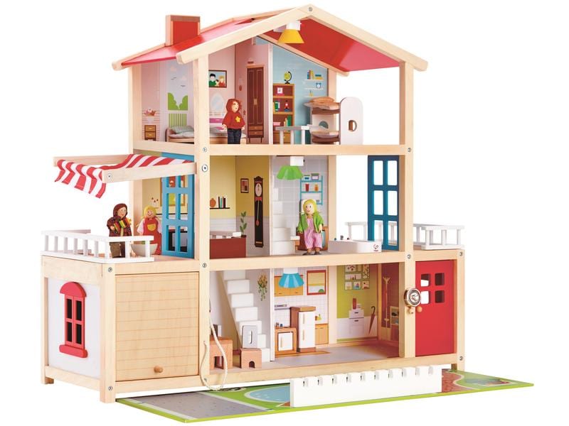 Hape Puppen-Villa Realistisches und robustes Puppenhaus