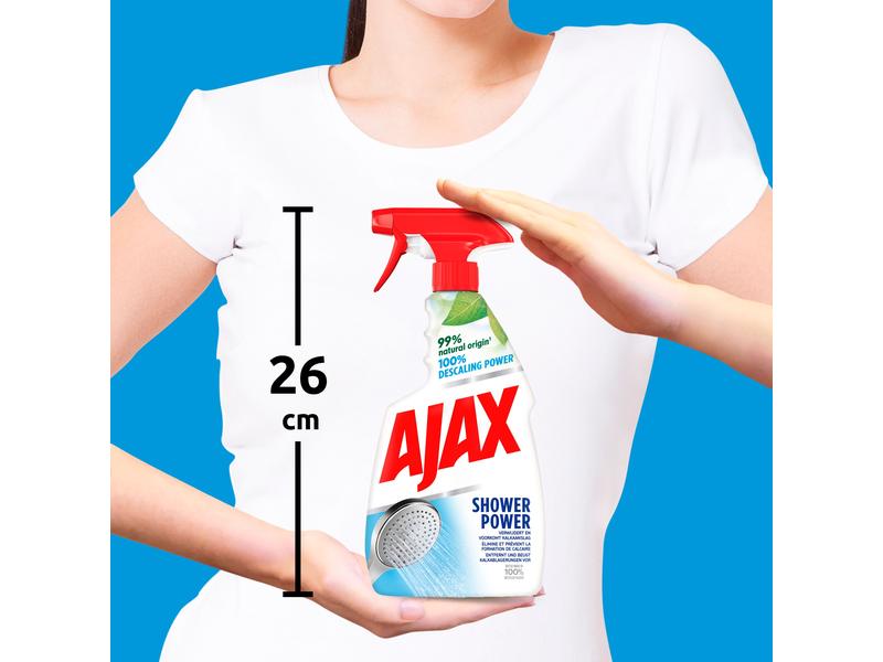 Ajax Badreiniger Shower Power 750 ml Reiniger mit Entkalkungskraft fürs Badezimmer