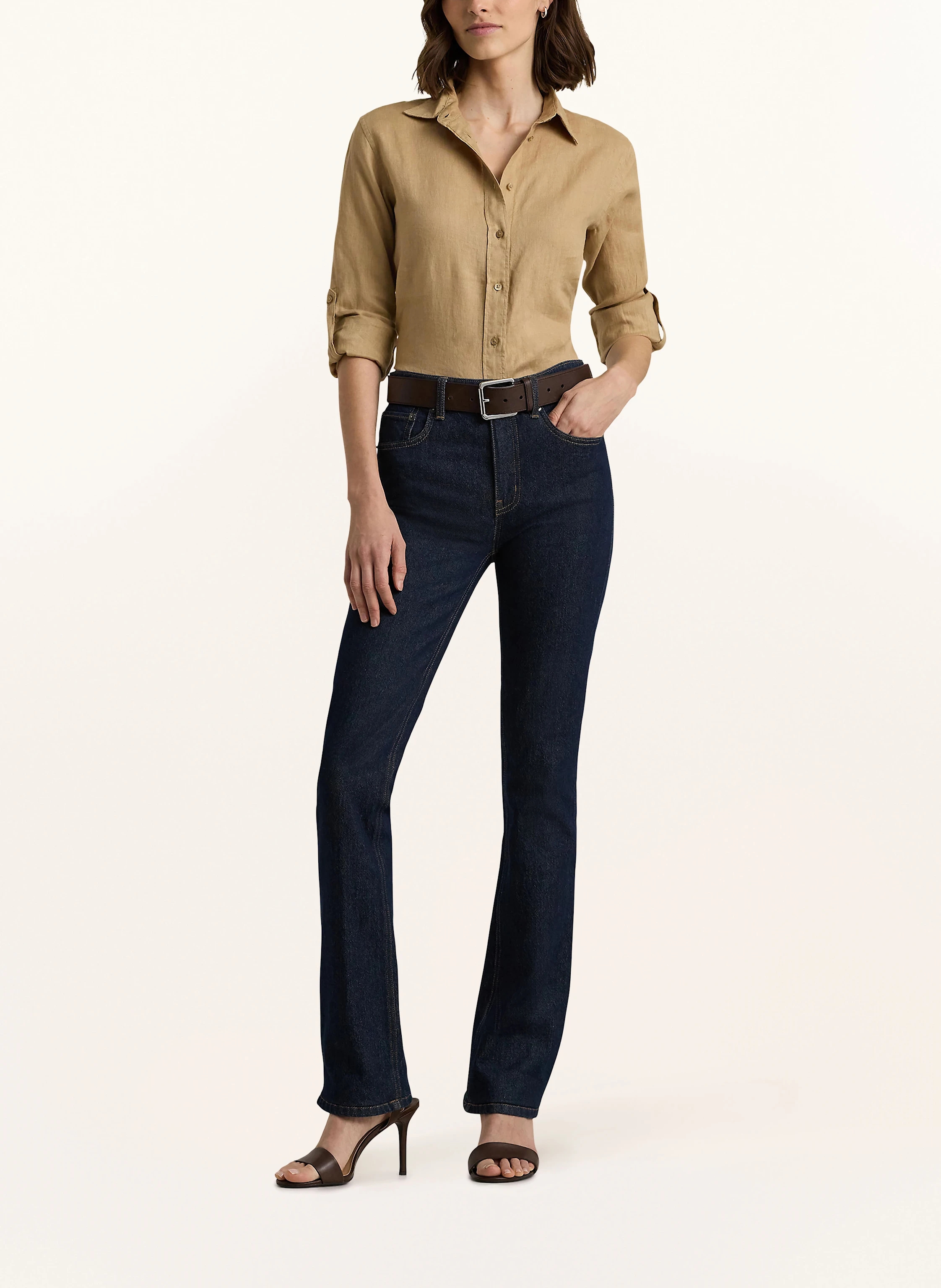 LAUREN RALPH LAUREN Hemdbluse aus Leinen