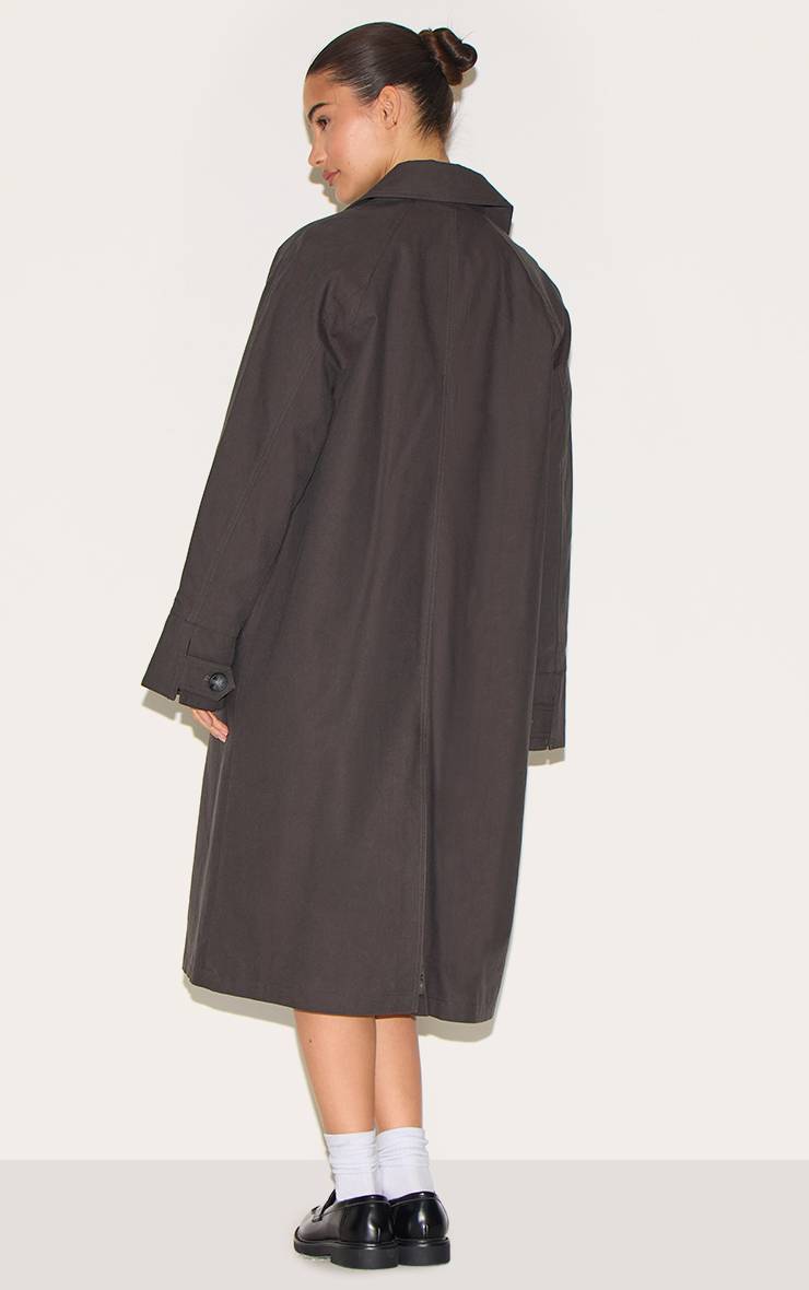 Charbon Trench Classique Boutonné