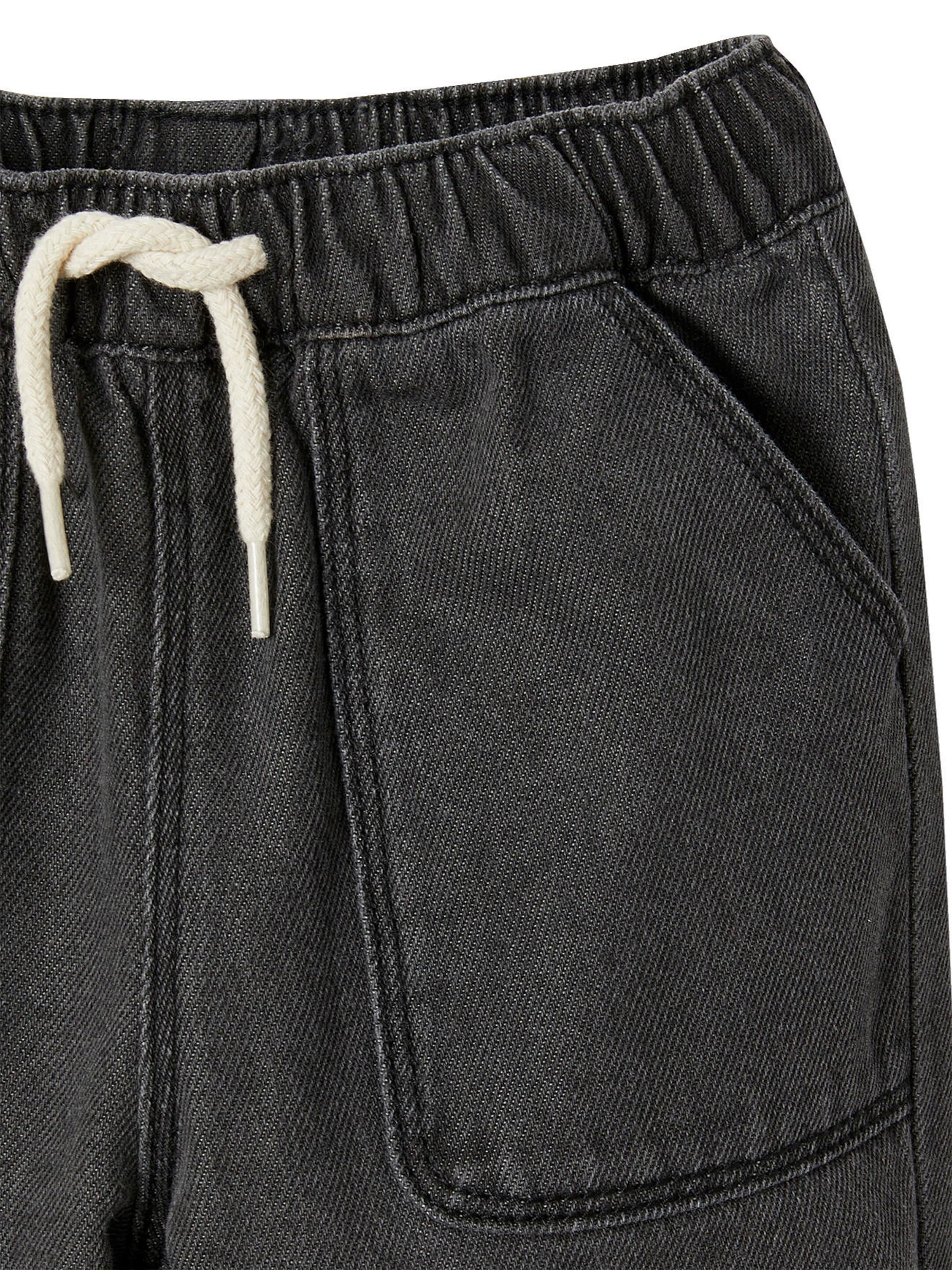 Vertbaudet Baby Jeans mit Dehnbund anthrazit