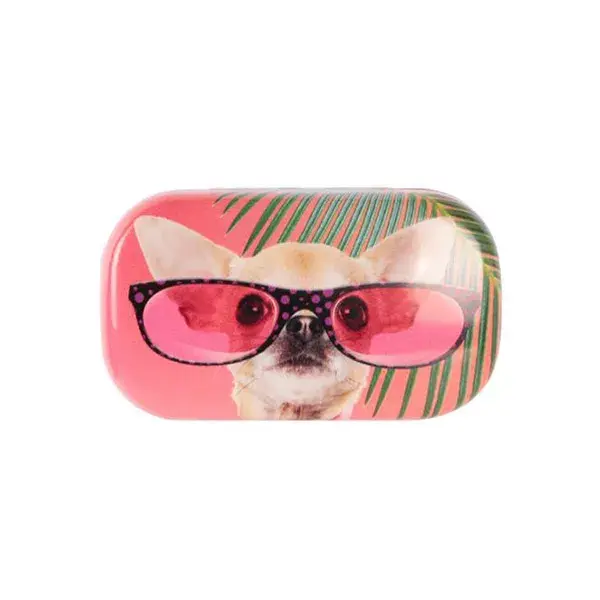 Estojo para lentes amarelo