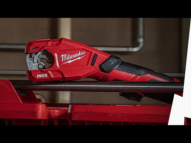 Milwaukee M12 PCSS-202C 12V Li-ion Accu pijpsnijder set (2x 2.0Ah accu) in koffer - RAPTOR™ - roestvast staal