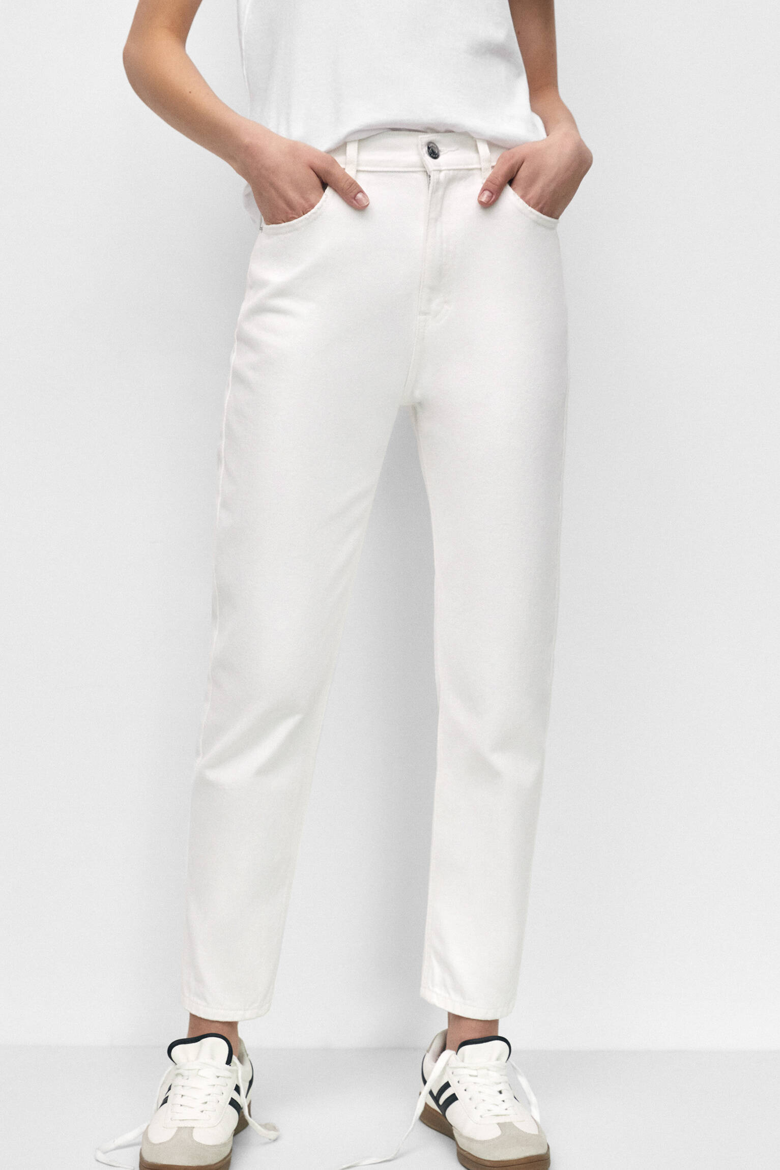 CALÇA JEANS BÁSICA MOM FIT - ICE