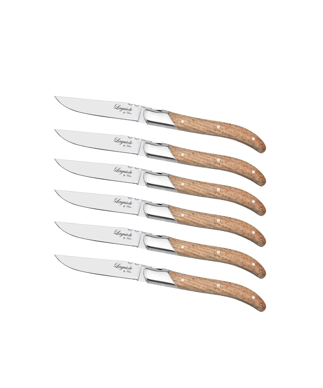 Laguiole by Hâws  Laguiole by Hâws steakknive, Oak - 6 stk.