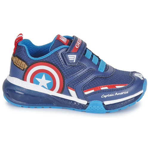 Geox - J BAYONYC BOY C - Bleu / Rouge
