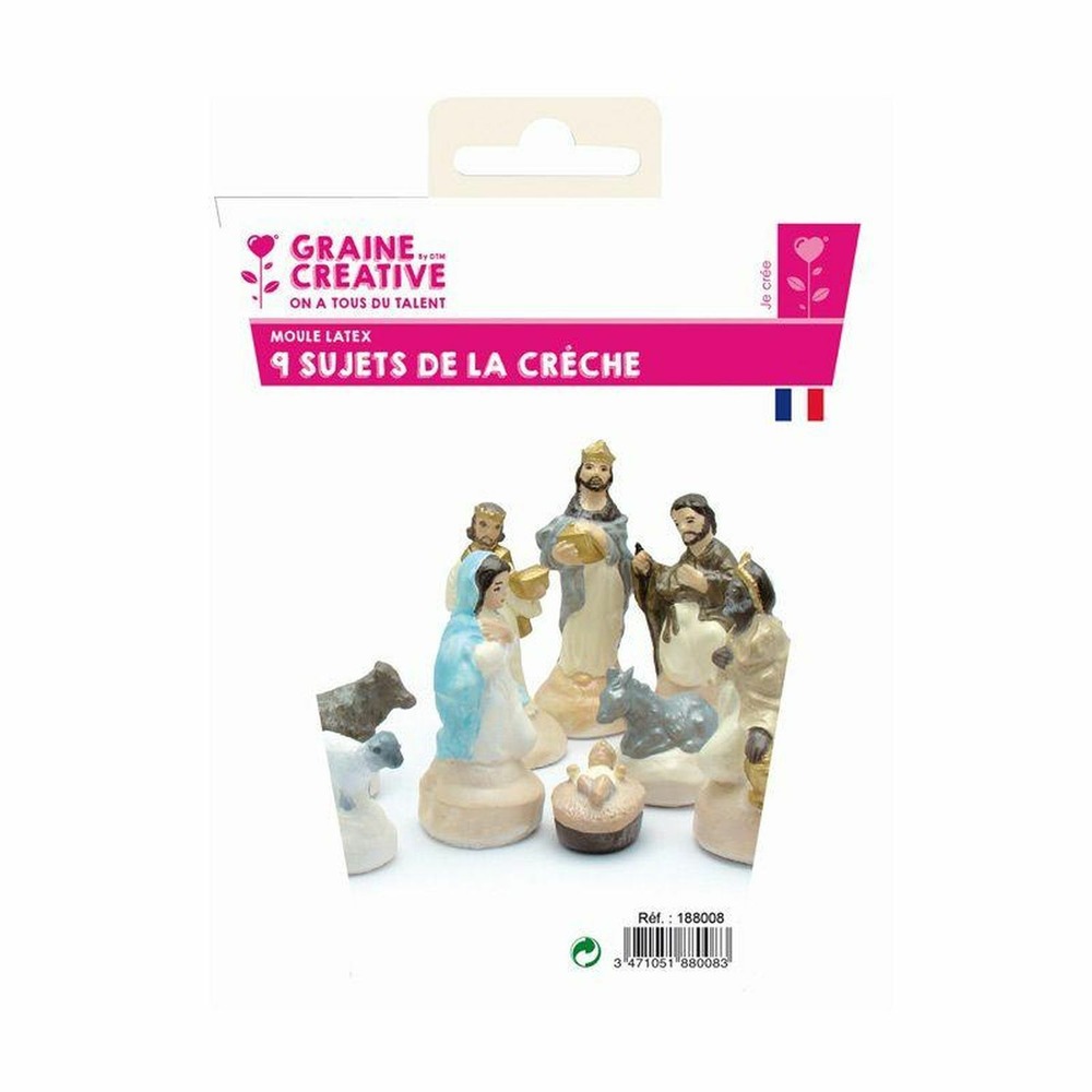 18 moules en latex santons - crèche de noël