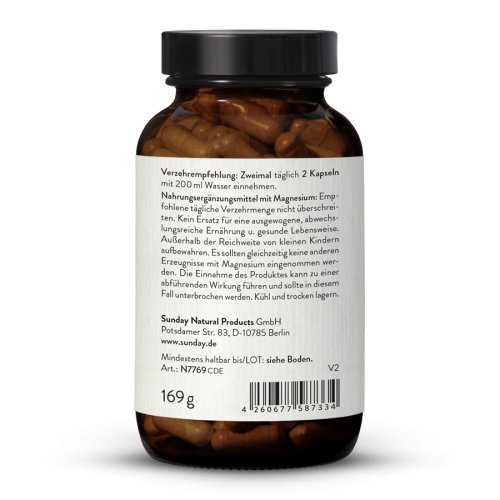 Sunday Natural Products  Magnesium Komplex 4Kapseln250mg