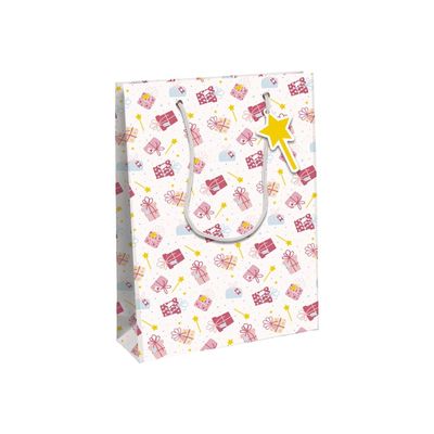Clairefontaine Excellia - Sac cadeau - 26,5 x 14 x 33 cm - magie - rose