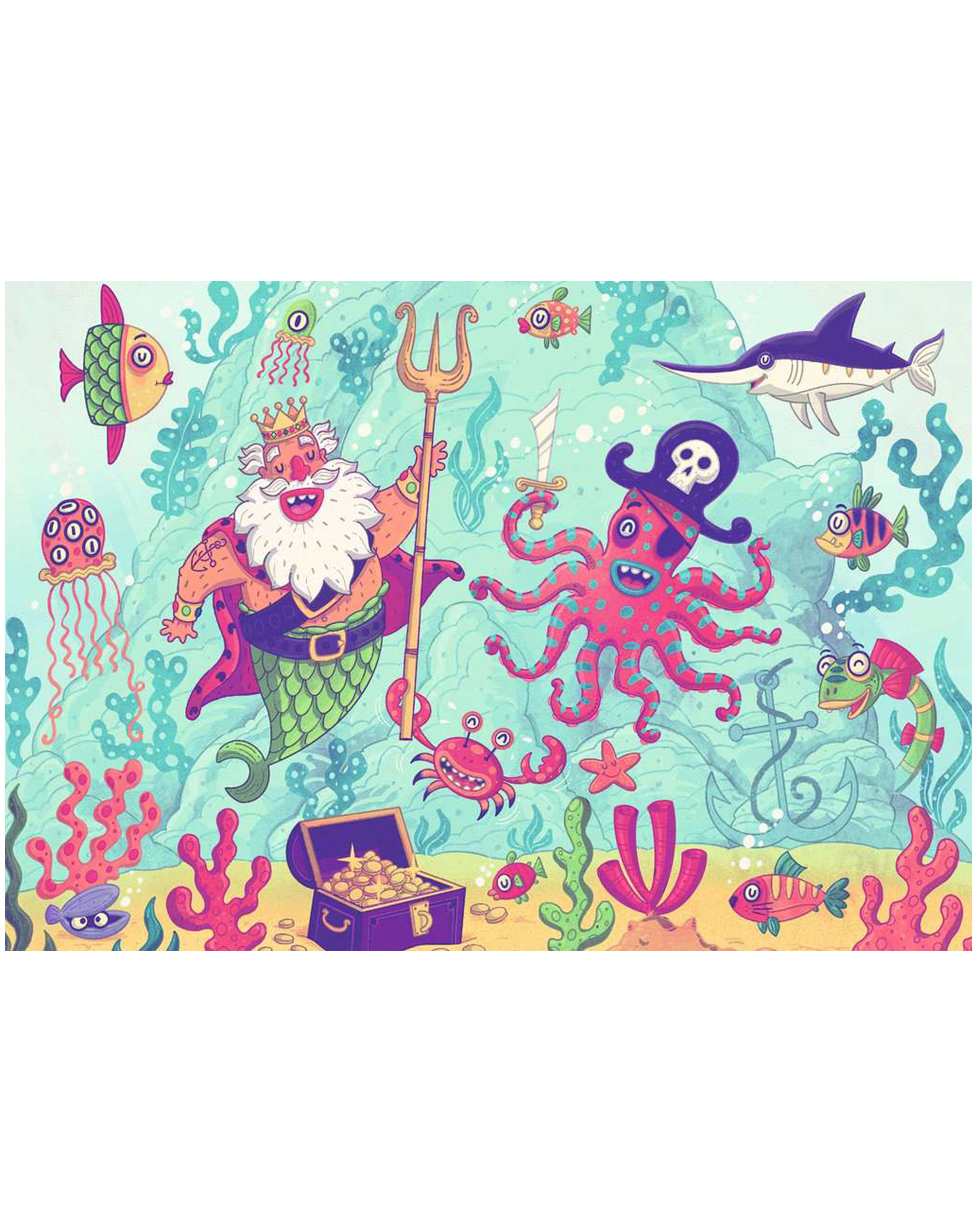 Puzzle PUZZLE&PLAY - PIRATEN 1 2x24-teilig