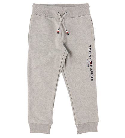Tommy Hilfiger Sweatpants - Essential - Organic - Gråmeleret