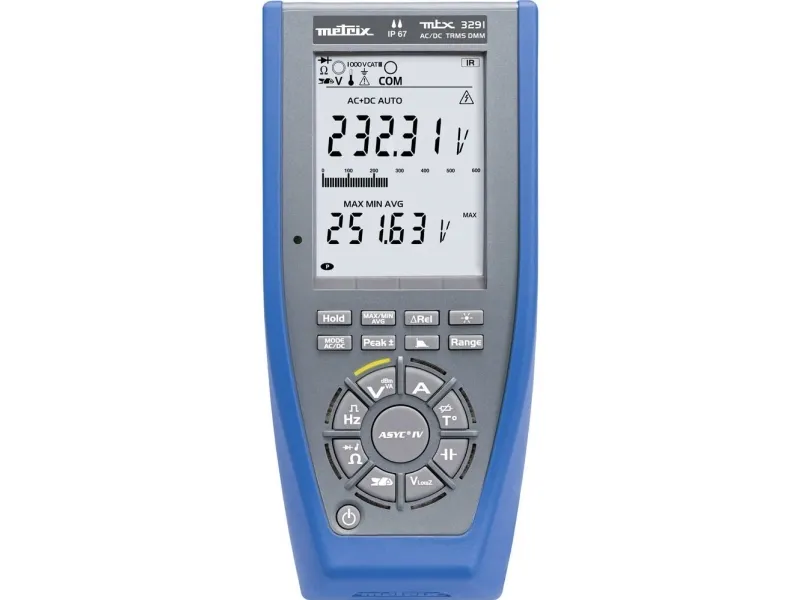 Metrix MTX3291 Hånd-multimeter digital CAT III 1000 V, CAT IV 600 V Visning (counts): 60000