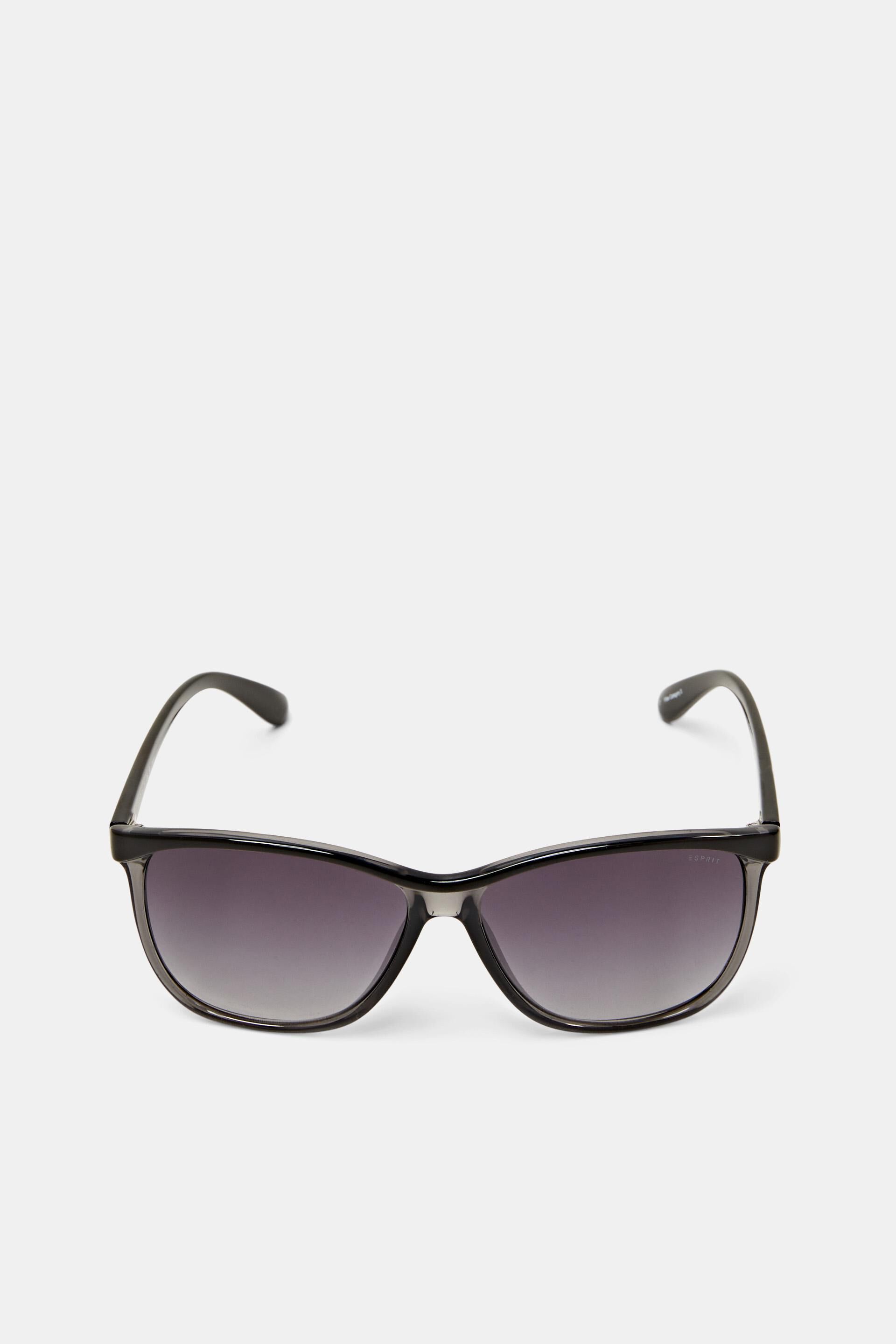 Lunettes de soleil à monture semi-transparente