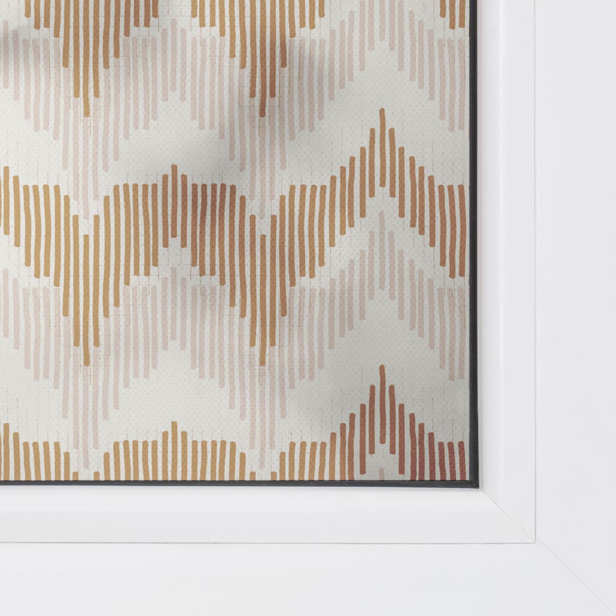 LICHTBLICK ORIGINAL Fensterfolie »Fensterfolie selbstklebend, Sichtschutz, Boho Zig Zag - Gelb« 1 Stk. blickdicht glatt statisch haftend