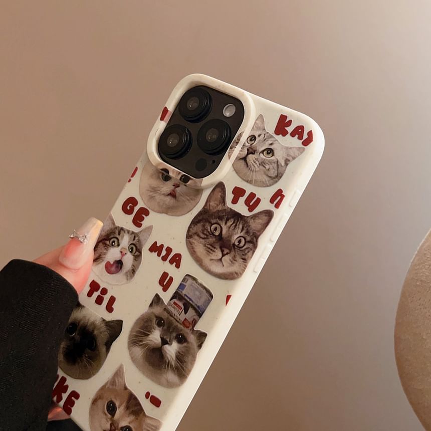 Mobby - Katten telefoonhoesje - iPhone 15 Pro Max / 15 Pro / 15 Plus / 15 / 14 Pro Max / 14 Pro / 14 Plus / 14 / 13 Pro Max / 13 Pro / 13 / 13 mini / 12 Pro Max / 12 Pro / 12 / 12 mini / 11 Pro Max / 11 Pro / 11