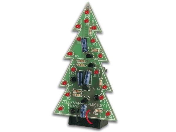 Whadda Bausatz Weinachtsbaum mit blinkenden LEDs Elektronikbausatz