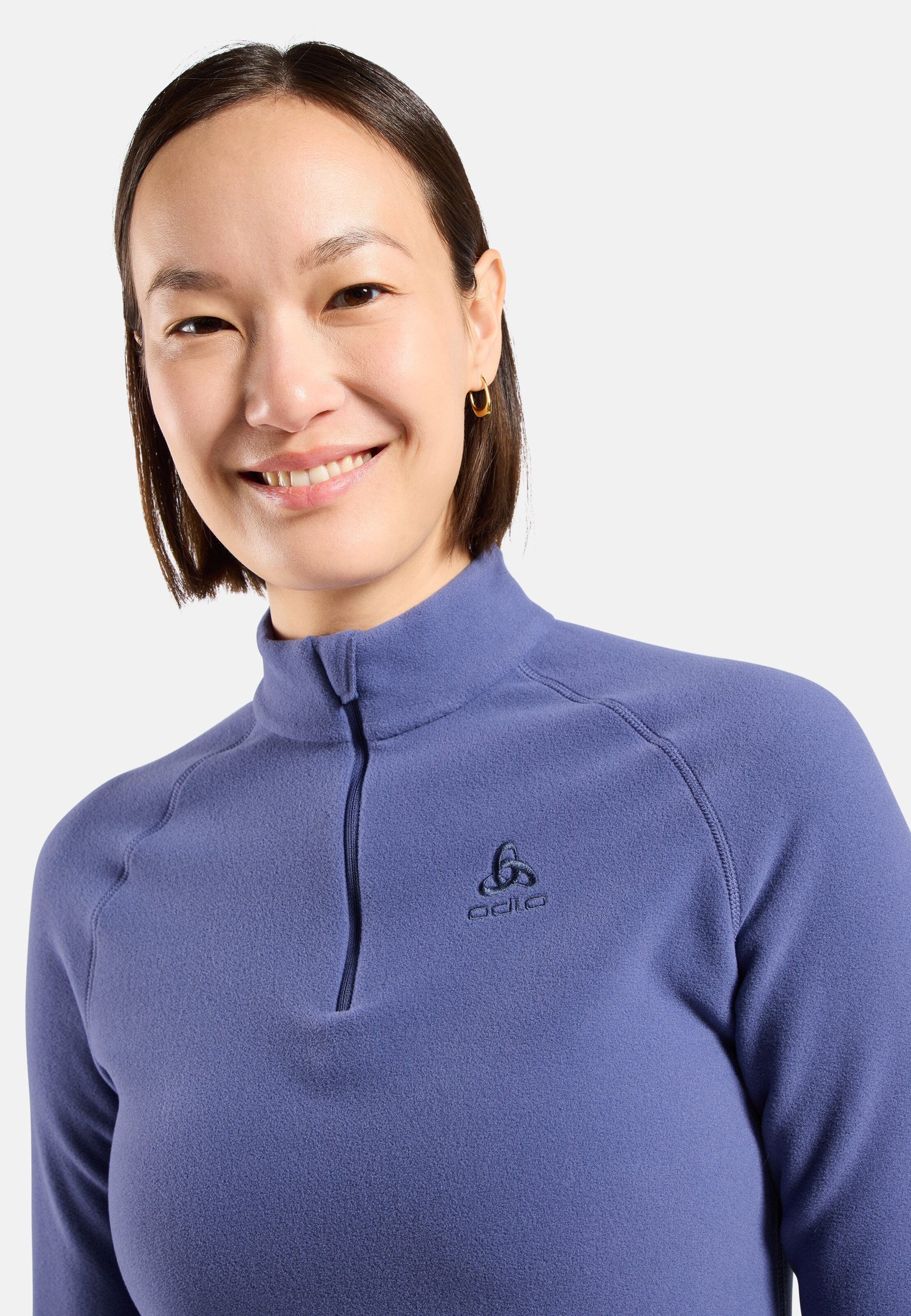 Rigi Mid Layer mit Halbreissverschluss in Skipper Blue