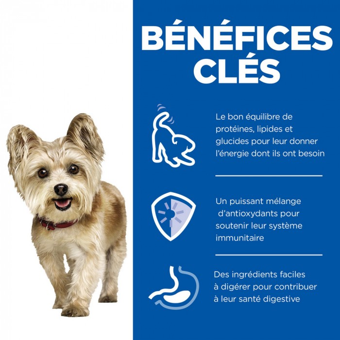 HILL'S Science Plan Small & Mini Mature Adult 7+ en mousse au bœuf - Pâtée pour chien