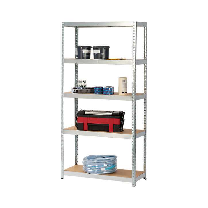 Étagère de garage en acier thermo-lacqué GoodHome Ryle H. 180 x L. 75 x P. 35 cm