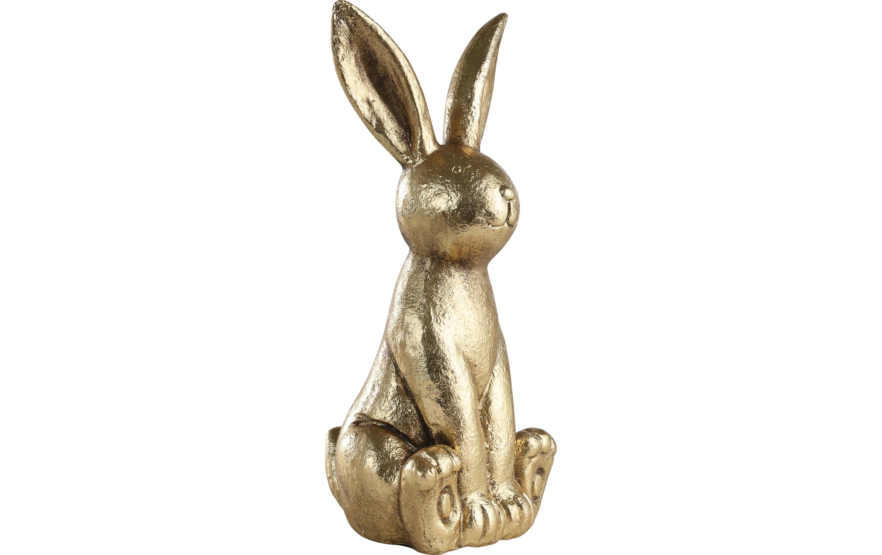 Hase Chilandy 25.5 cm, GoldHasenfigur