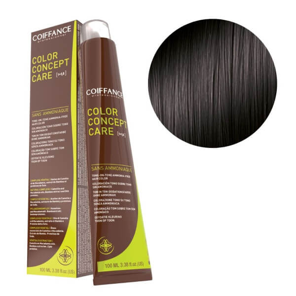 Coloration Color Concept Care 5.01 Châtain Clair Naturel Cendré Coiffance 100ml